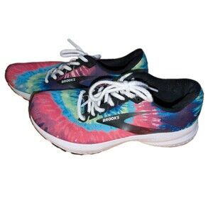 Brooks Launch 7 Womens 9.5 Tie Dye Rock N Roll Marathon Running Shoes Sneakers